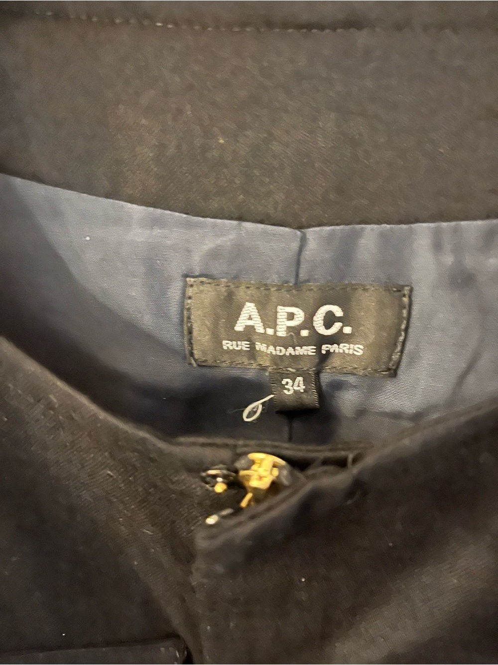 APC Wool Long sleeve Romper in Black Size XS 34 - Picture 3 of 4
